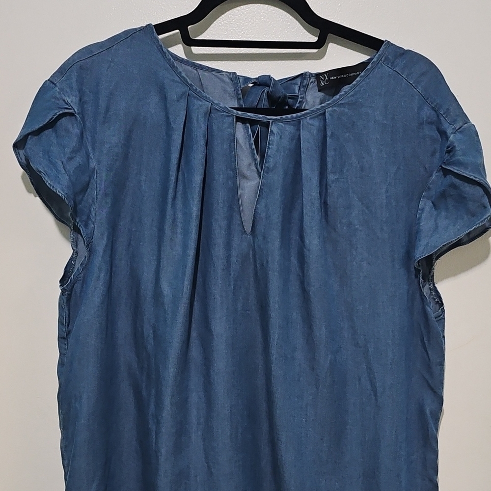 Blue Denim Top
